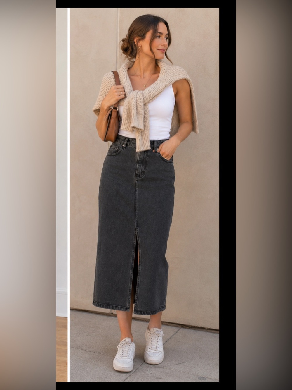 Jean Maxi Skirt
